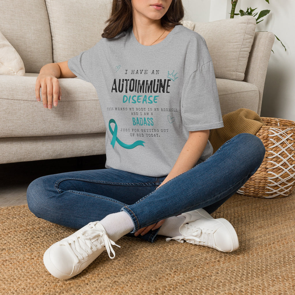 Autoimmune Disease Awareness T‑Shirt — "I Have an Autoimmune Disease" Ribbon Tee