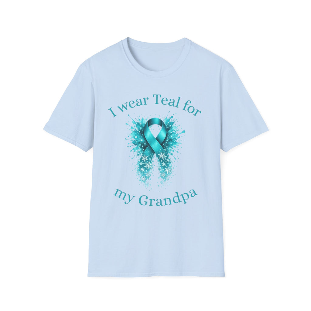Myasthenia Gravis Awareness T-Shirt — "I Wear Teal For My Grandpa"