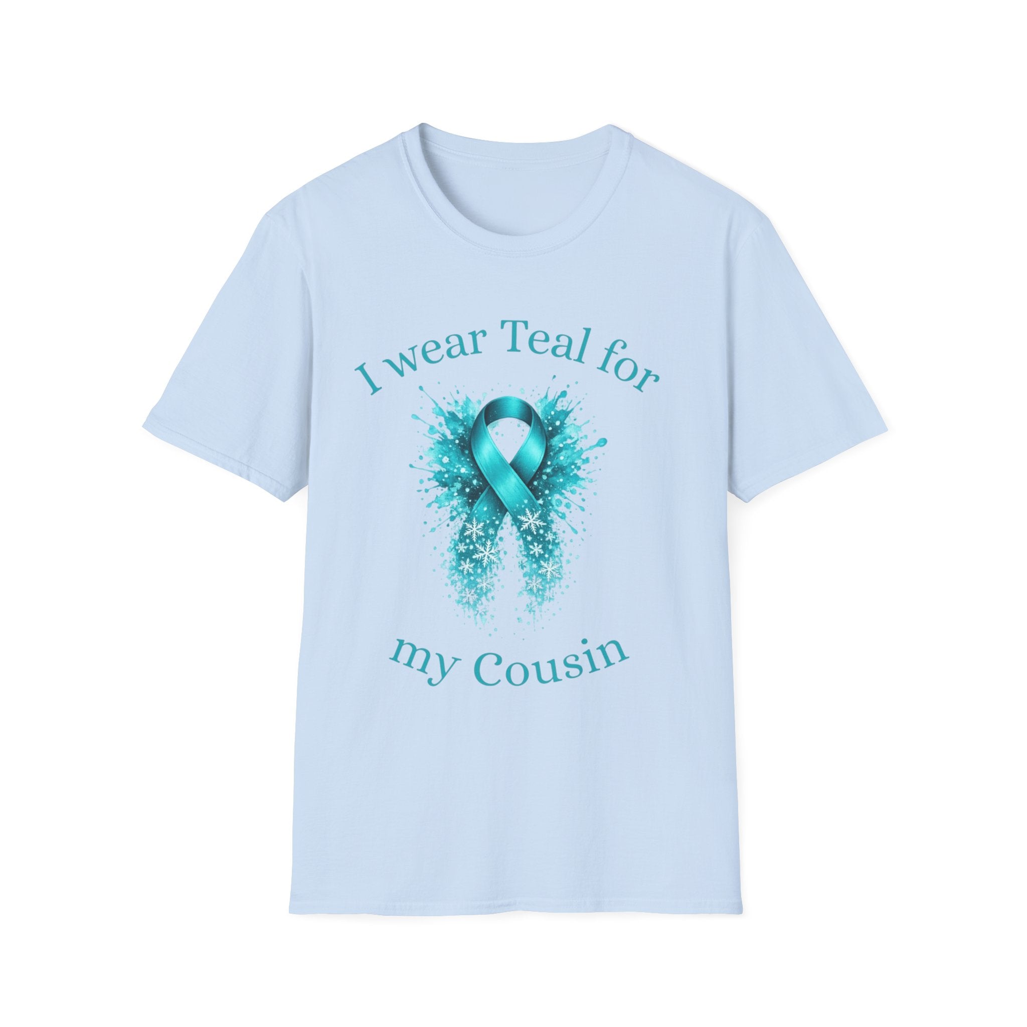 Myasthenia Gravis Awareness T-Shirt — "I Wear Teal for My Cousin" Support Tee