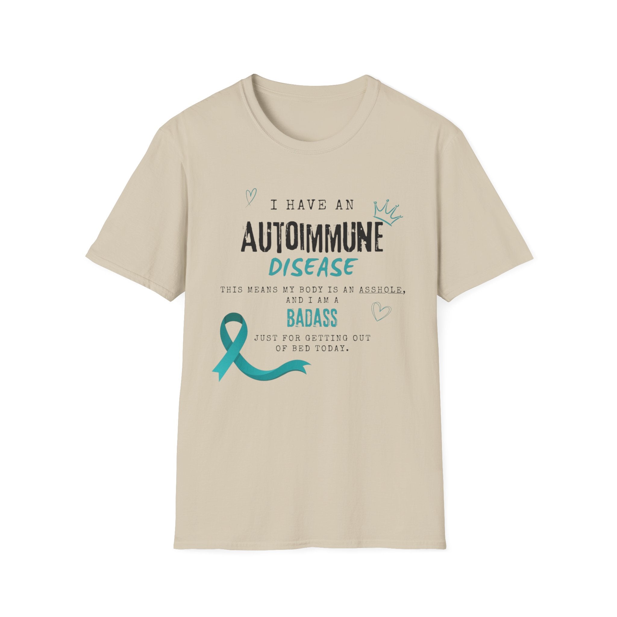 Autoimmune Disease Awareness T‑Shirt — "I Have an Autoimmune Disease" Ribbon Tee