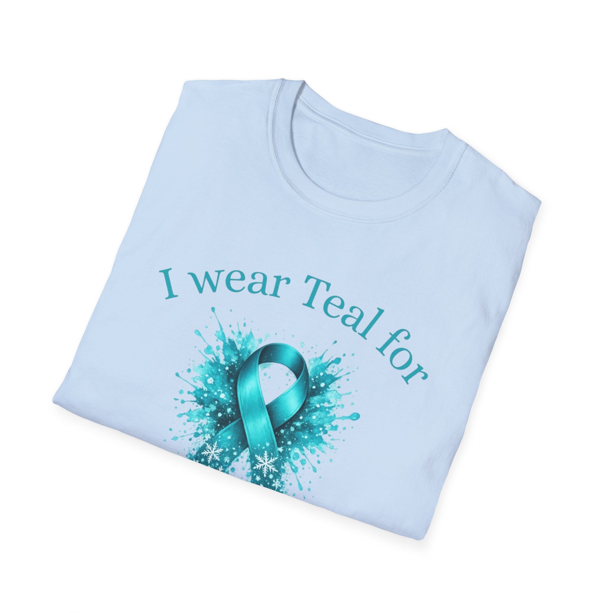Myasthenia Gravis Awareness T-Shirt — "I Wear Teal For My Partner"