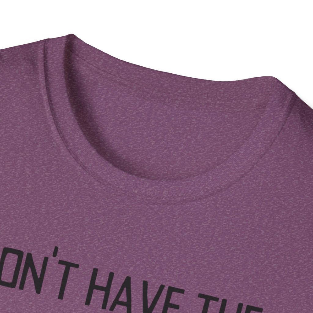 T-Shirt — “I Don’t Have the Energy For This” Low Battery Graphic Tee