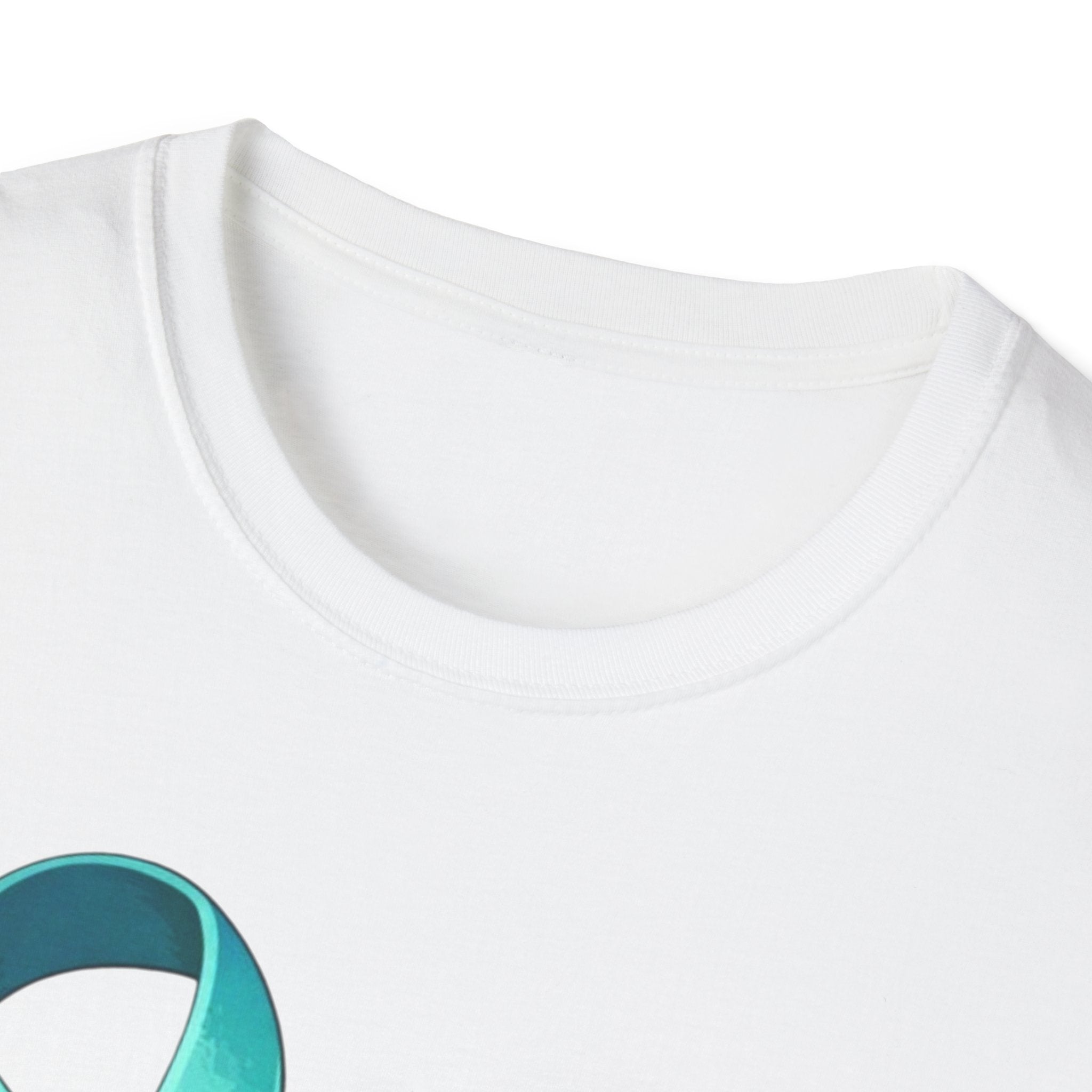 Rare Disease Awareness Zebra T-Shirt — "I Am Rare" Teal Ribbon Shirt