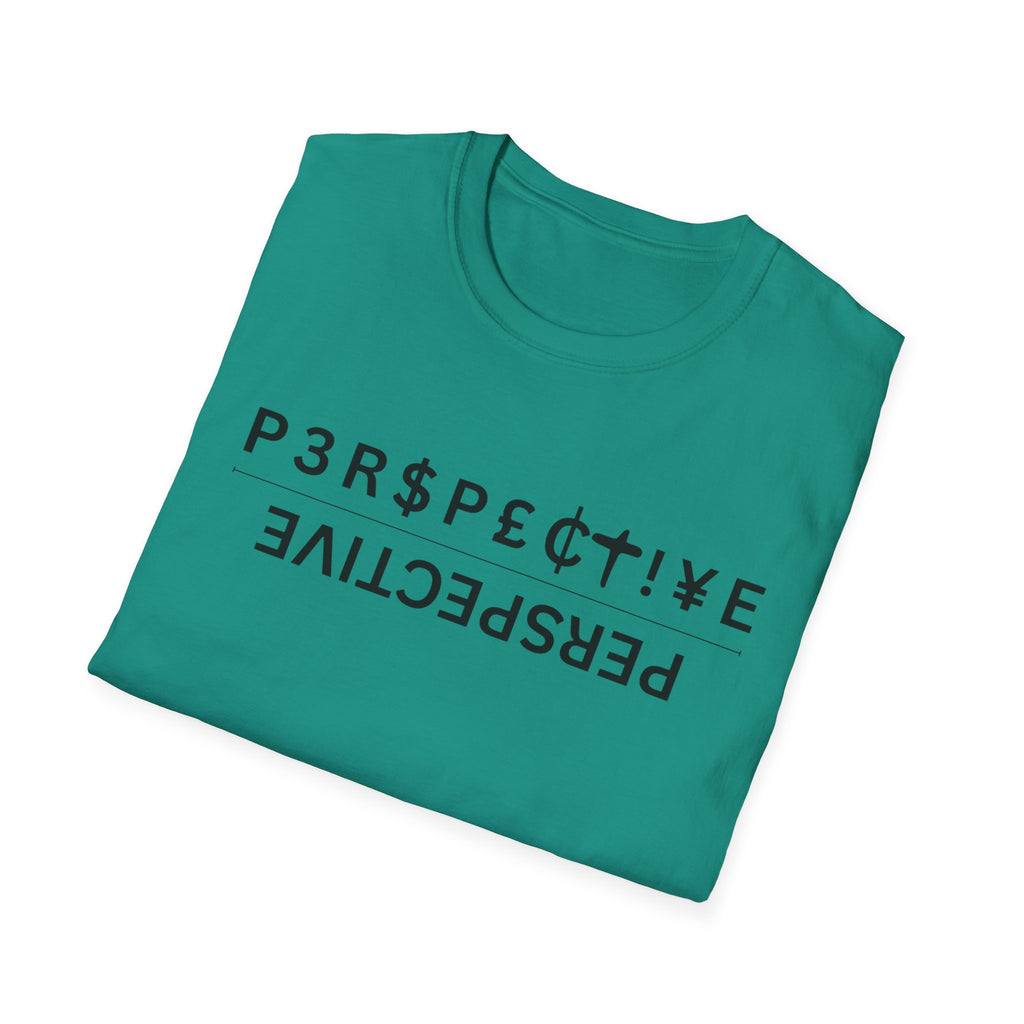 Perspective T-Shirt – Upside-Down "P3RPECT!VE / PERSPECTIVE" Graphic Tee
