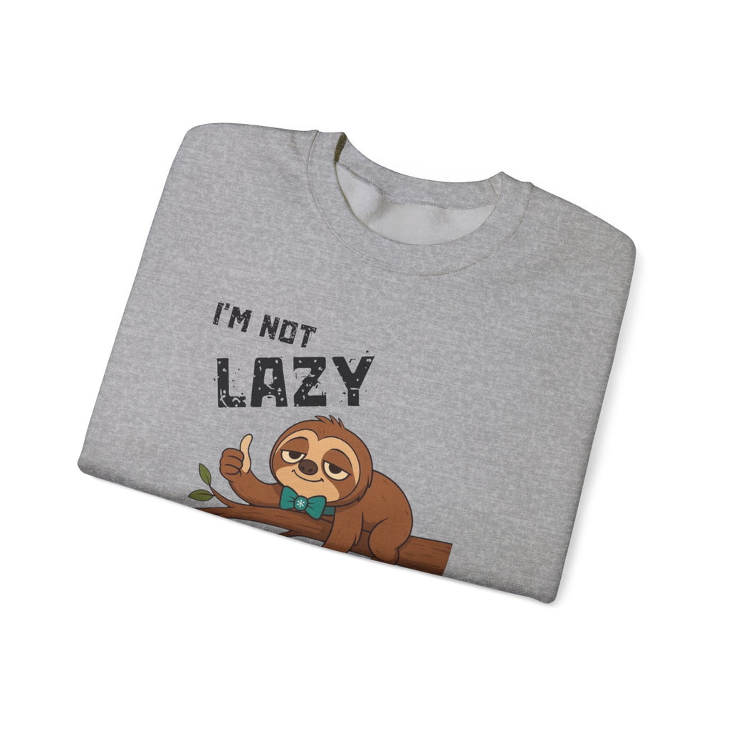 Myasthenia Gravis Awareness Sweatshirt - "I'm Not Lazy" Sloth Support Crewneck