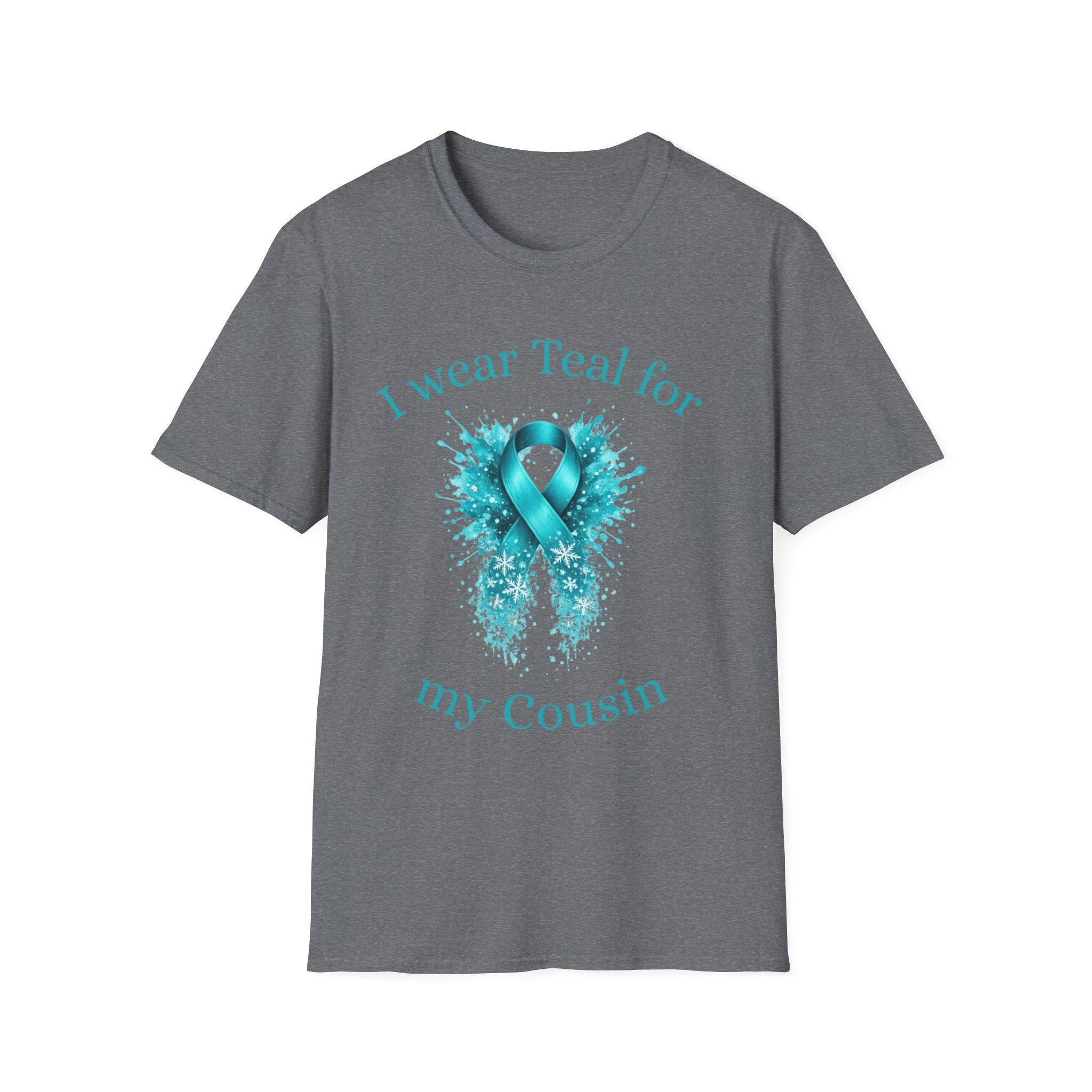 Myasthenia Gravis Awareness T-Shirt — "I Wear Teal for My Cousin" Support Tee