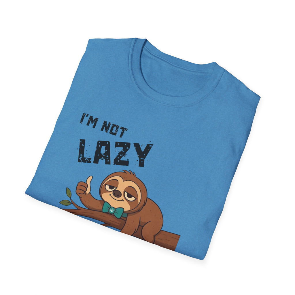 Myasthenia Gravis Awareness T-Shirt — "I'm Not Lazy, I Have Myasthenia Gravis" Sloth Design