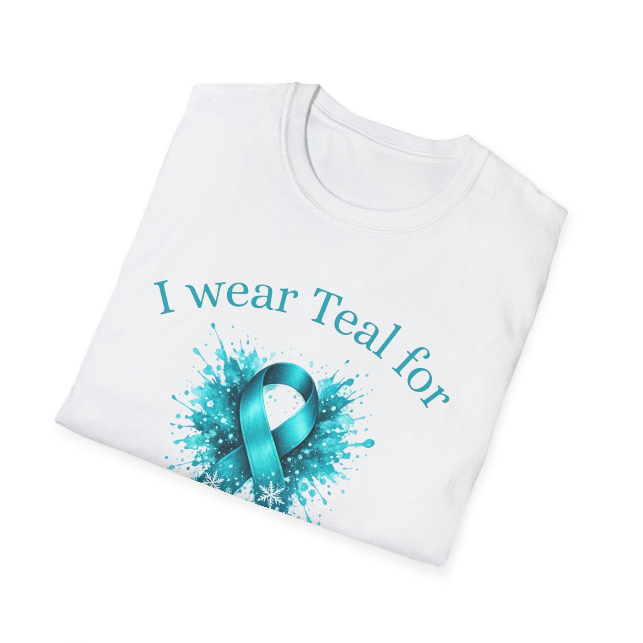 Myasthenia Gravis Awareness T-Shirt — "I Wear Teal for My Cousin" Support Tee