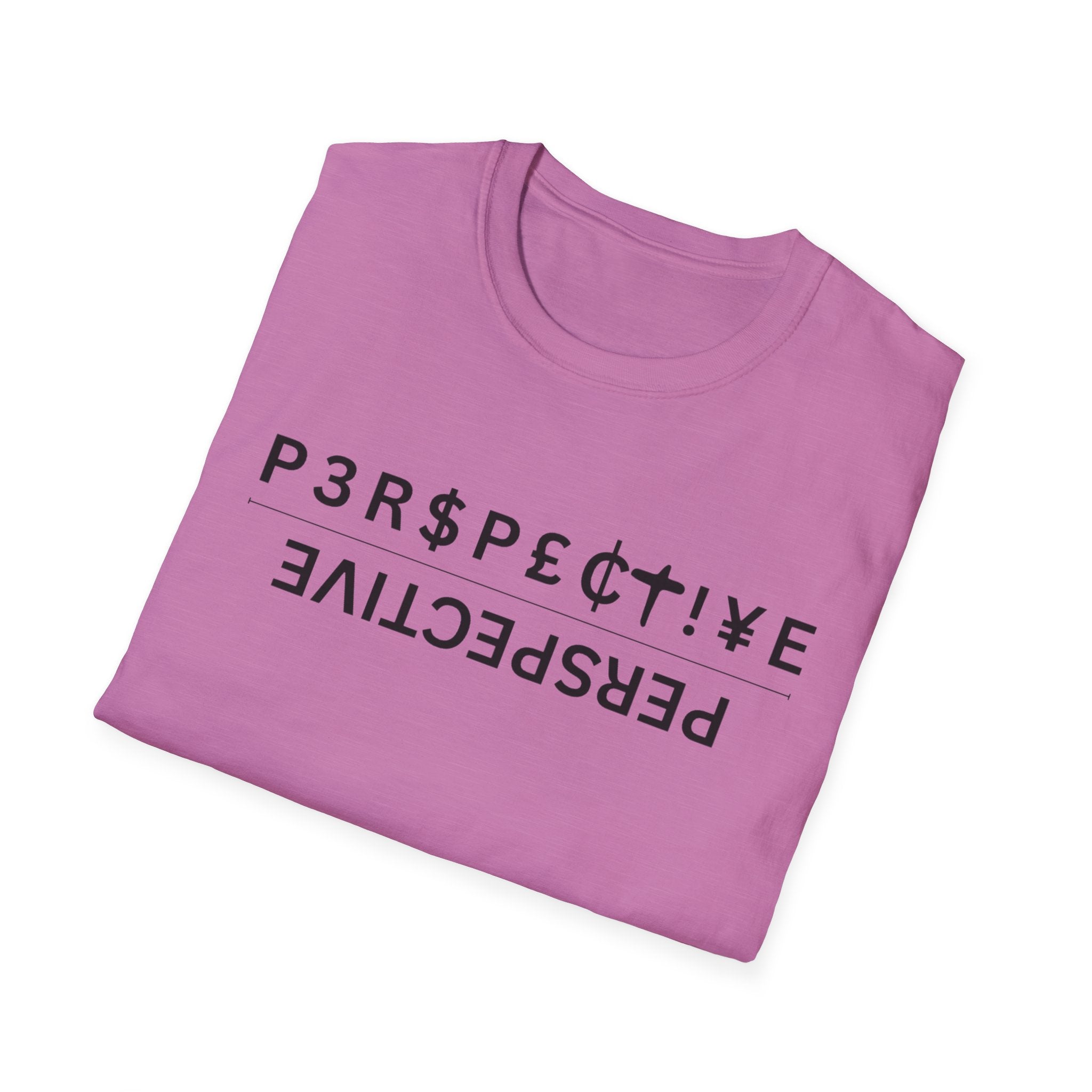 Perspective T-Shirt – Upside-Down "P3RPECT!VE / PERSPECTIVE" Graphic Tee