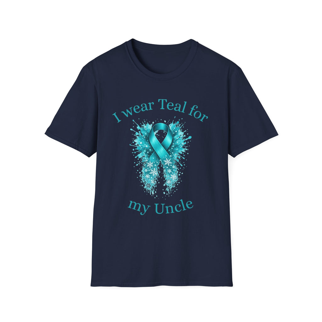 Myasthenia Gravis Awareness T-Shirt — "I Wear Teal For My Uncle"
