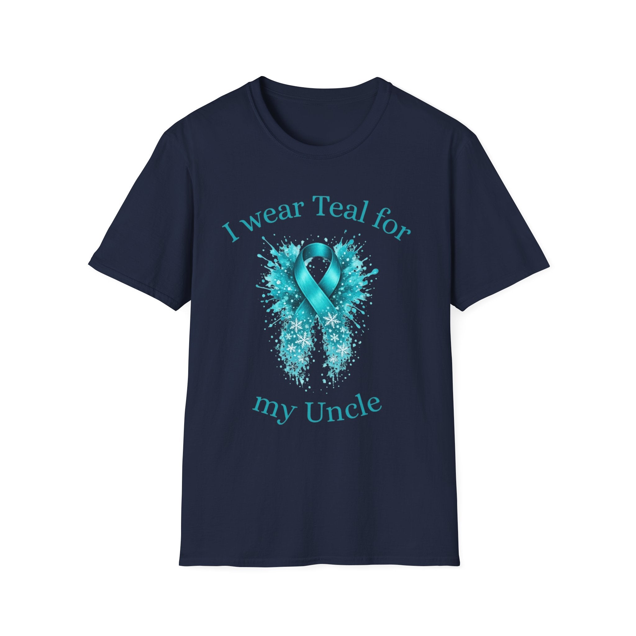 Myasthenia Gravis Awareness T-Shirt — "I Wear Teal For My Uncle"