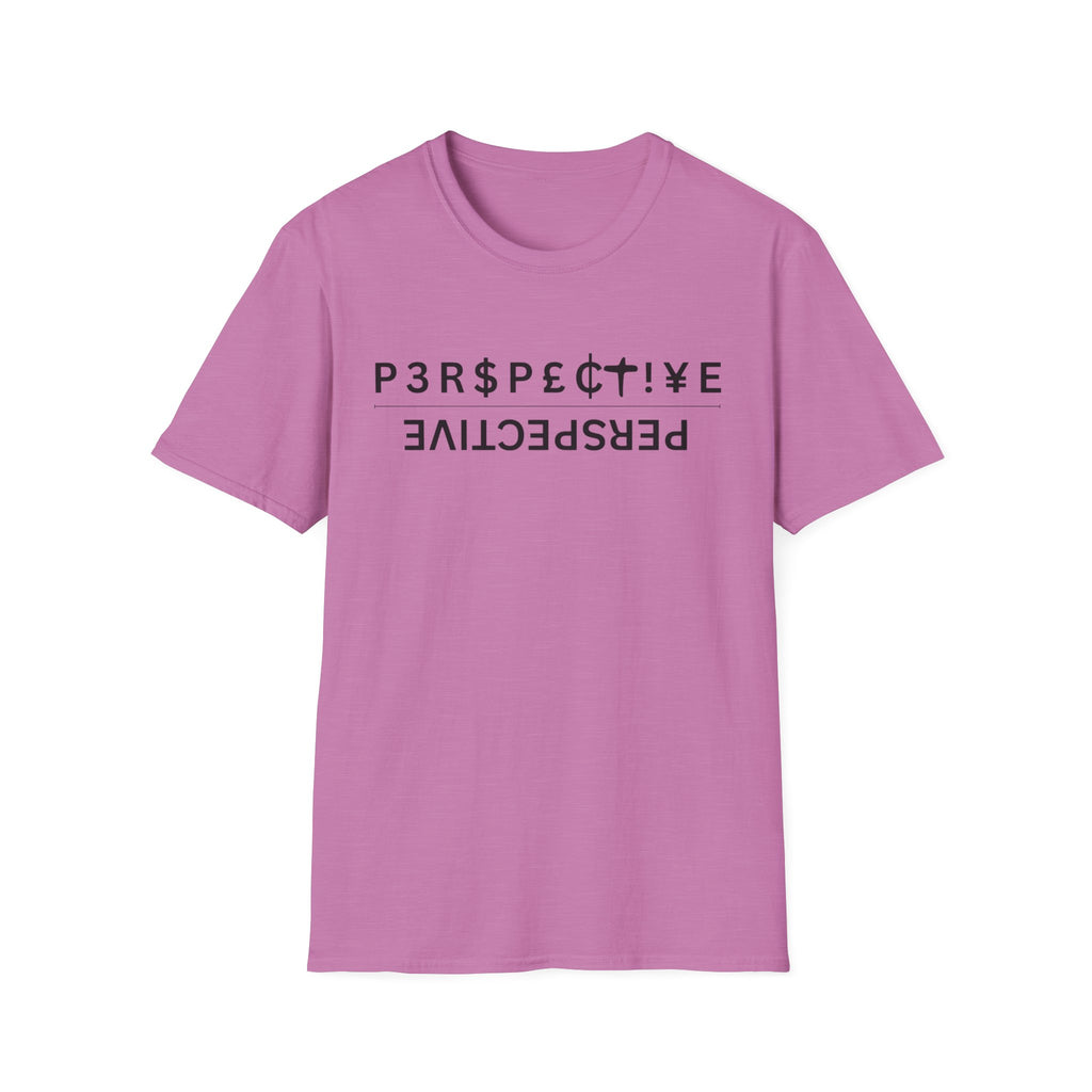 Perspective T-Shirt – Upside-Down "P3RPECT!VE / PERSPECTIVE" Graphic Tee