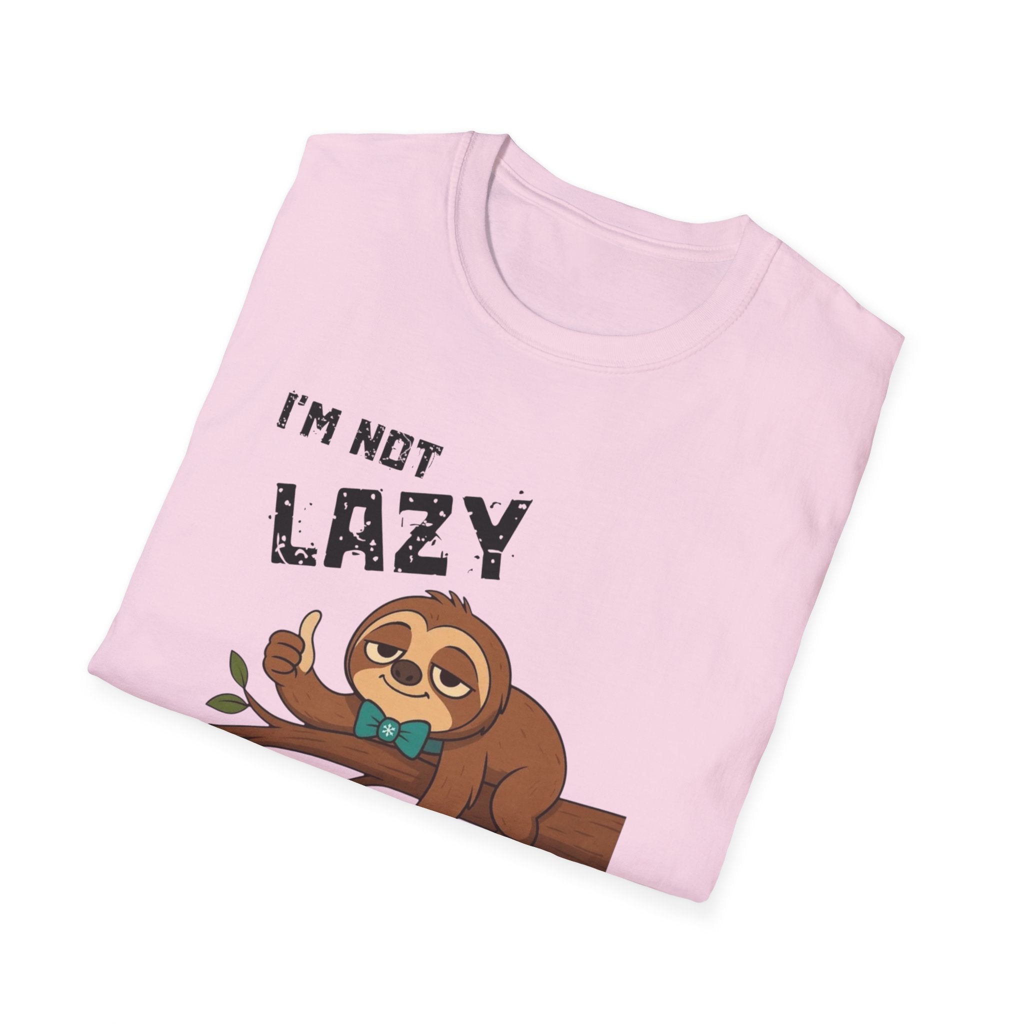 Myasthenia Gravis Awareness T-Shirt — "I'm Not Lazy, I Have Myasthenia Gravis" Sloth Design