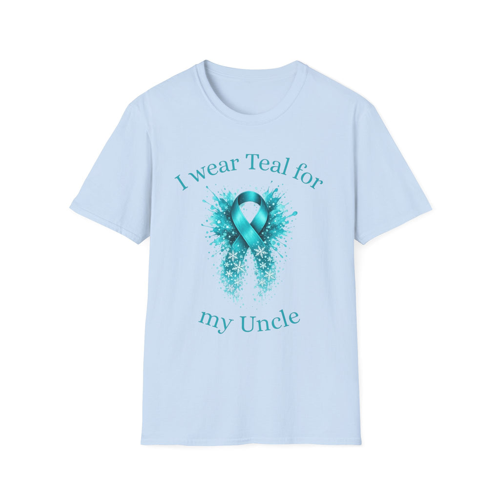 Myasthenia Gravis Awareness T-Shirt — "I Wear Teal For My Uncle"