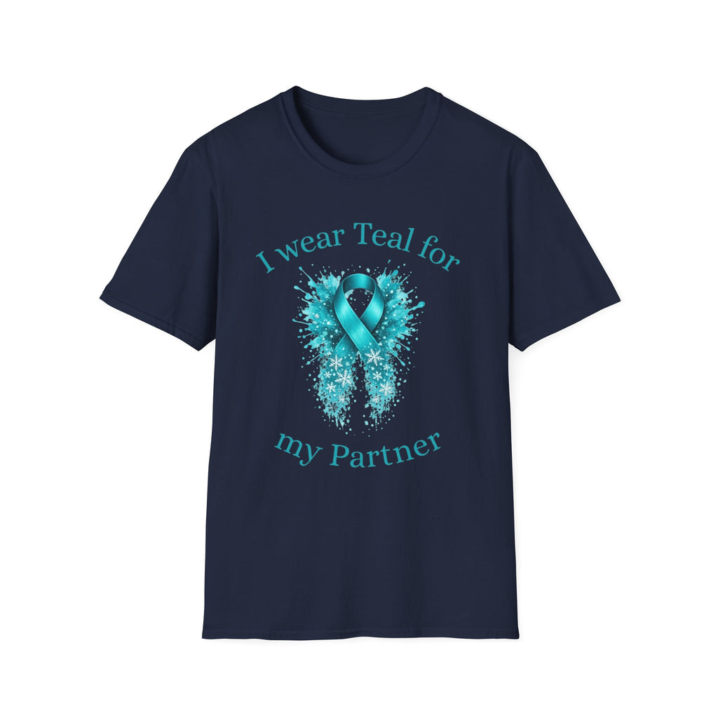 Myasthenia Gravis Awareness T-Shirt — "I Wear Teal For My Partner"