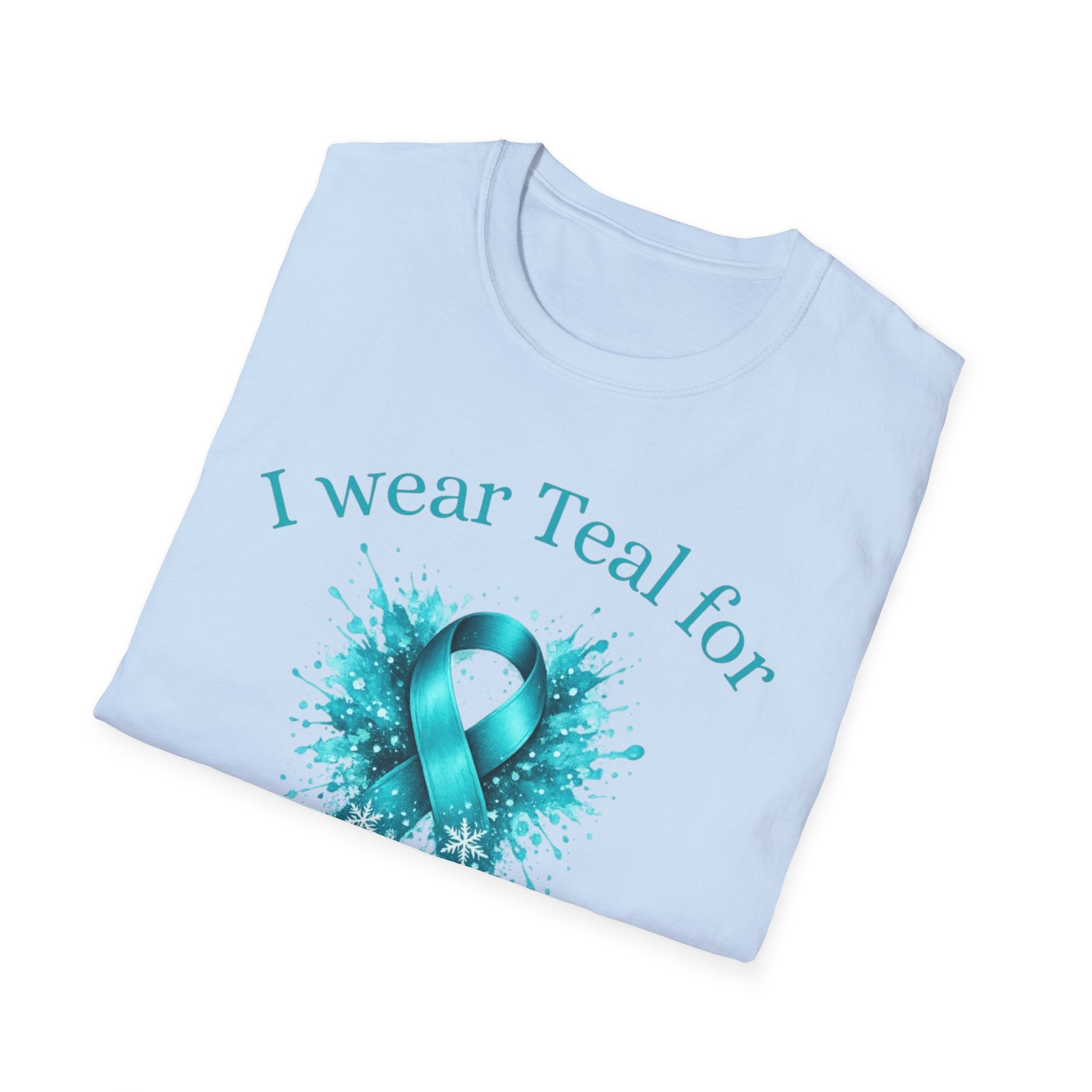 Myasthenia Gravis Awareness T-Shirt — "I Wear Teal For My Friend"