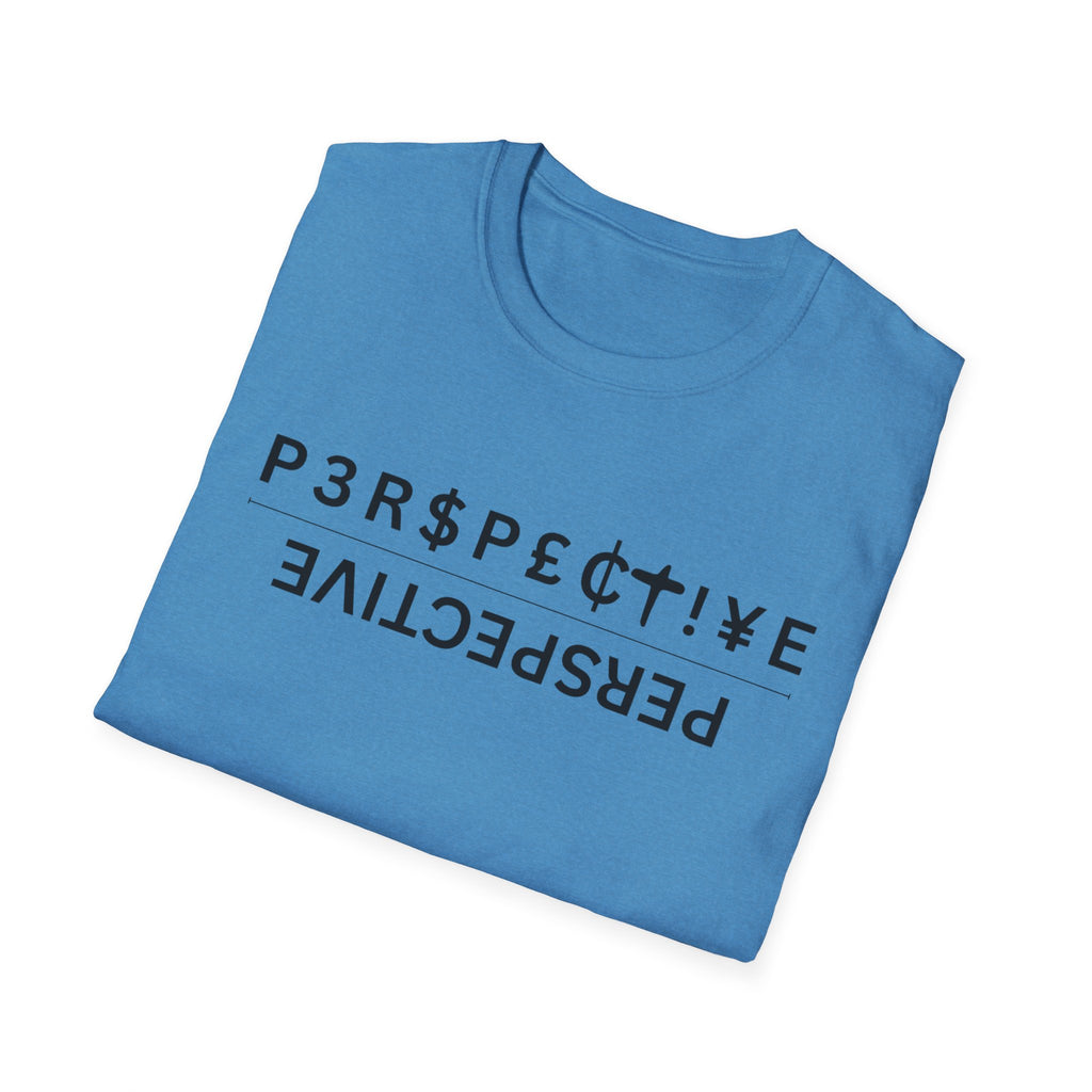 Perspective T-Shirt – Upside-Down "P3RPECT!VE / PERSPECTIVE" Graphic Tee